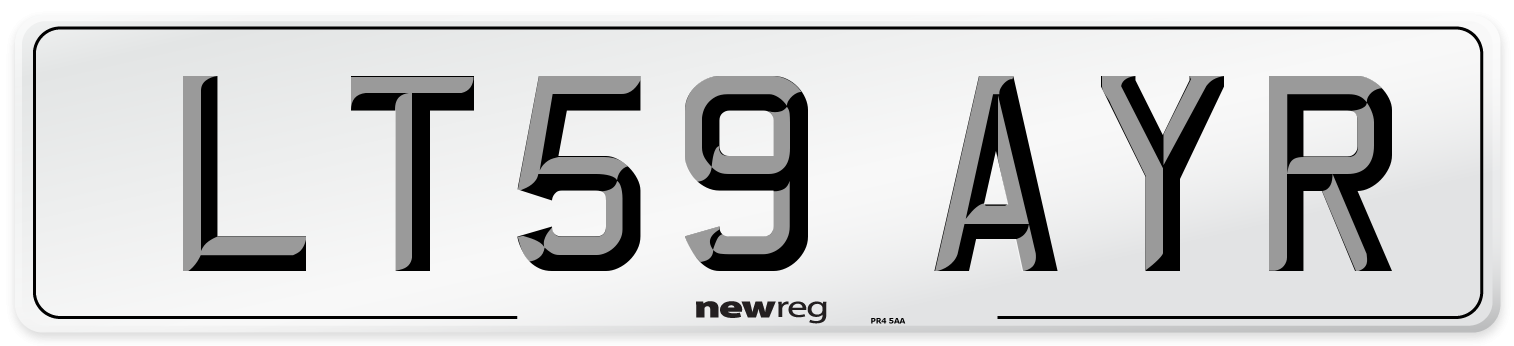 LT59 AYR Number Plate from New Reg